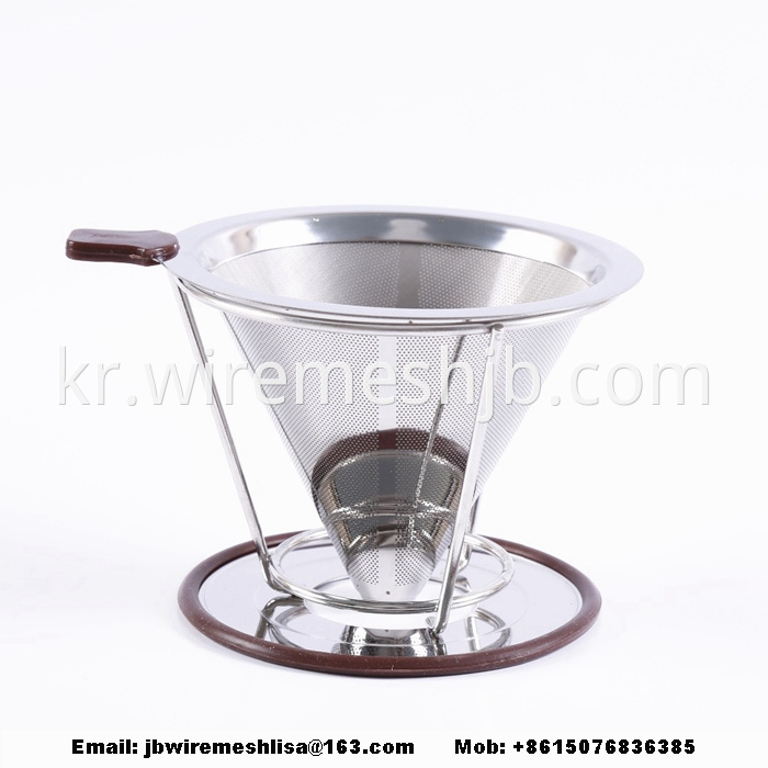 Reusable Stainless Steel Pour Over Coffee Filter 